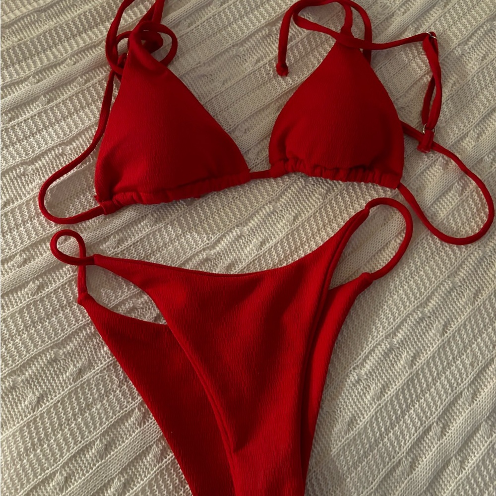Gorgeous cherry red swimsuit